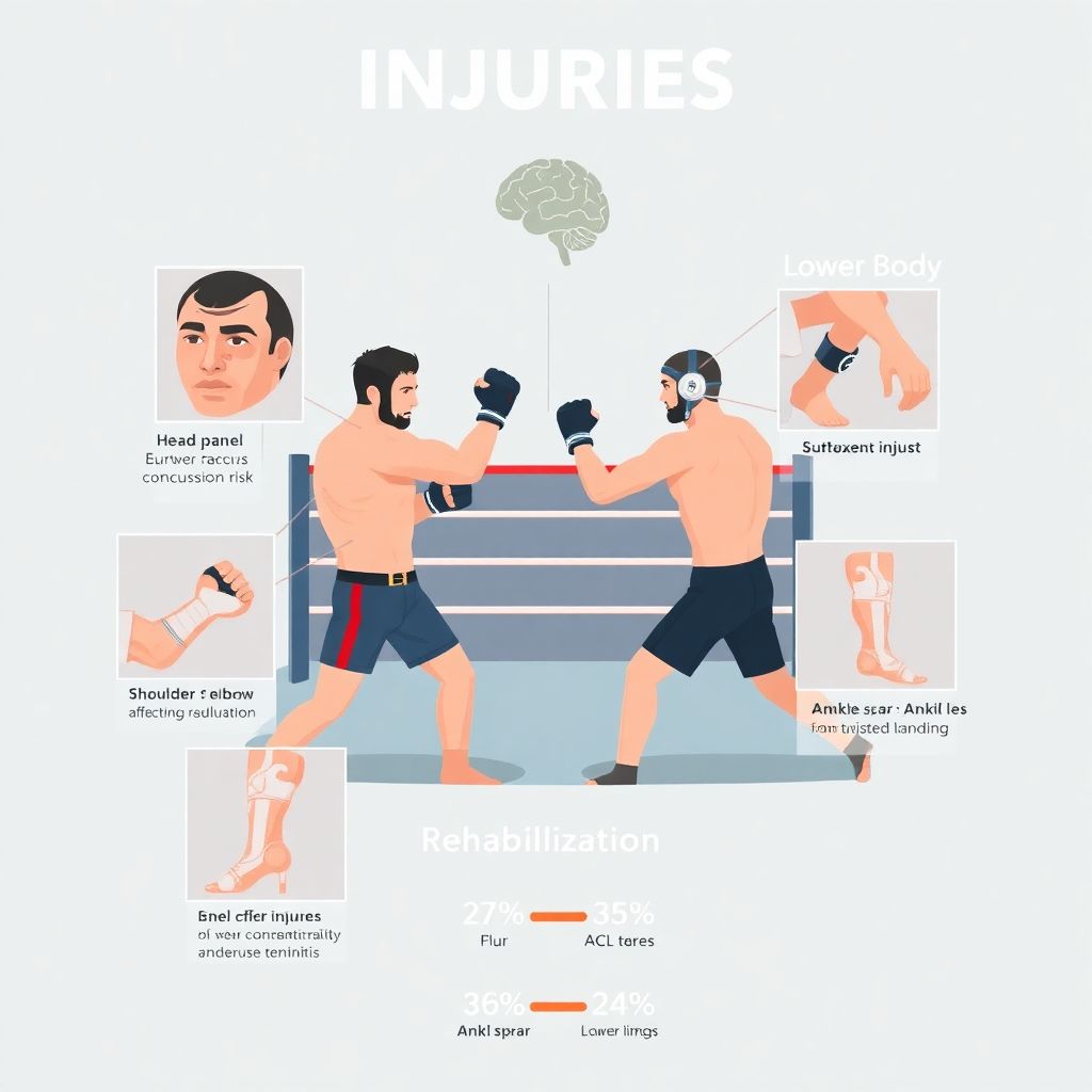 ММА и травмы: частые повреждения, профилактика и реабилитация бойцов