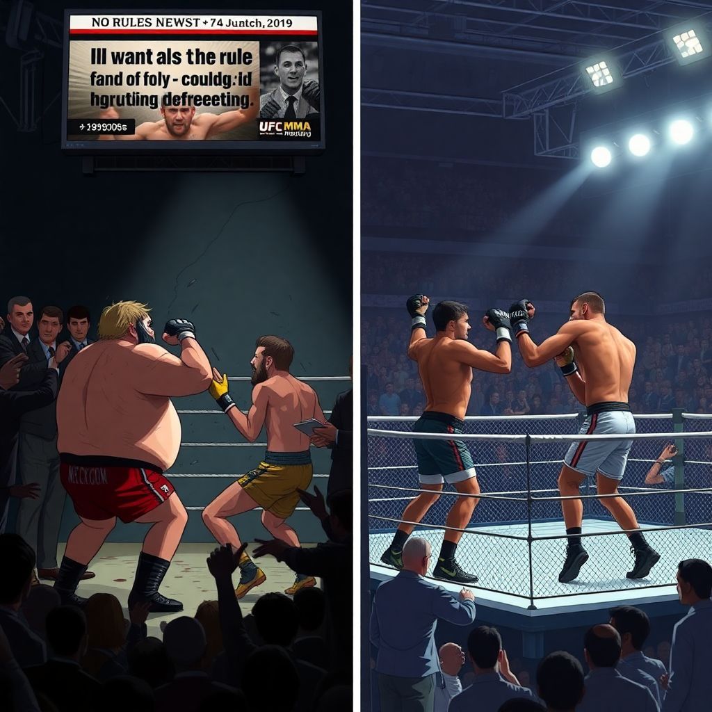 Эволюция правил смешанных единоборств: путь от кровавых шоу до глобального спорта
