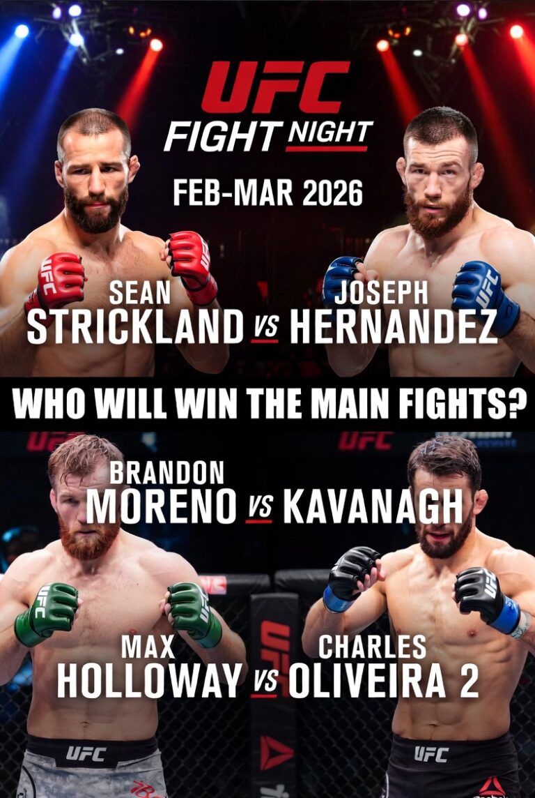 Февраль — март 2026: горячий отрезок UFC, где всё может перевернуться