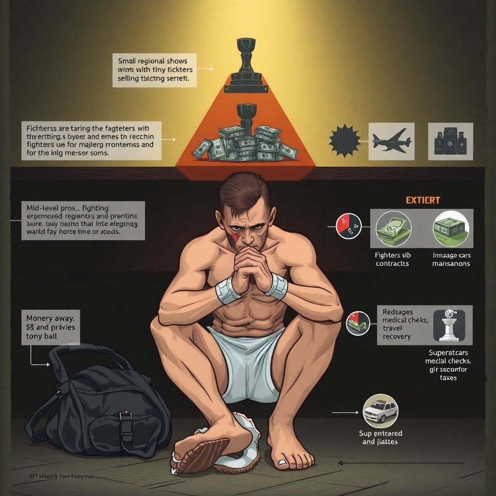 Экономика боя: сколько зарабатывают бойцы ММА и бокса разного уровня
